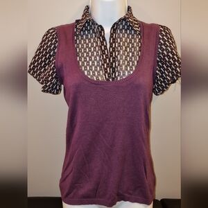 Max Studio Layered Look Top